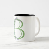 Tasse 2 Couleurs Elégante mariée de Lavande Eucalyptus (Devant droit)