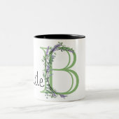 Tasse 2 Couleurs Elégante mariée de Lavande Eucalyptus (Centre)