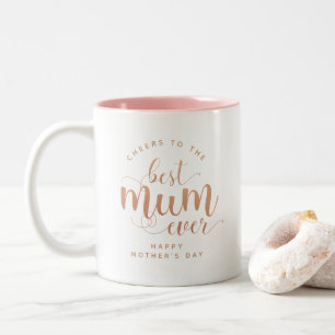 Tasse 2 Couleurs Élégante minimaliste, meilleure maman jamais