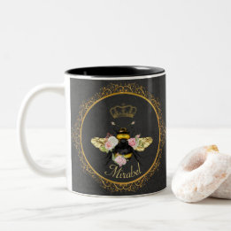 Tasse 2 Couleurs Élégantes roses roses grises dorées de la reine fr