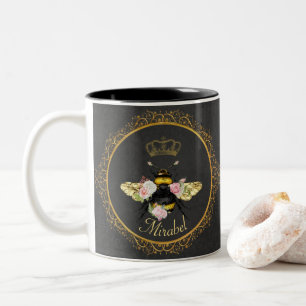 Tasse 2 Couleurs Élégantes roses roses grises dorées de la reine fr
