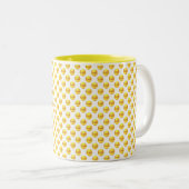 Tasse 2 Couleurs Élégants points dorés modernes (Devant droit)