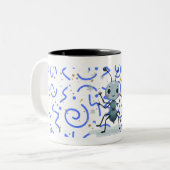 Tasse 2 Couleurs élément mugs. (Devant gauche)
