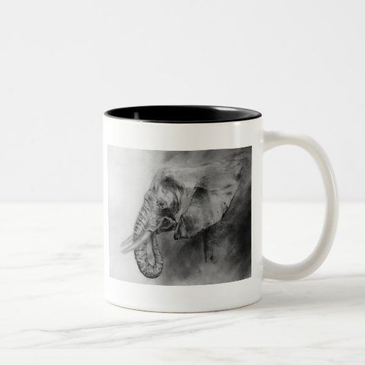 Tasse 2 Couleurs éléphant (Droit)