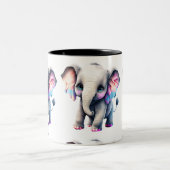 Tasse 2 Couleurs Eléphant bébé (Centre)