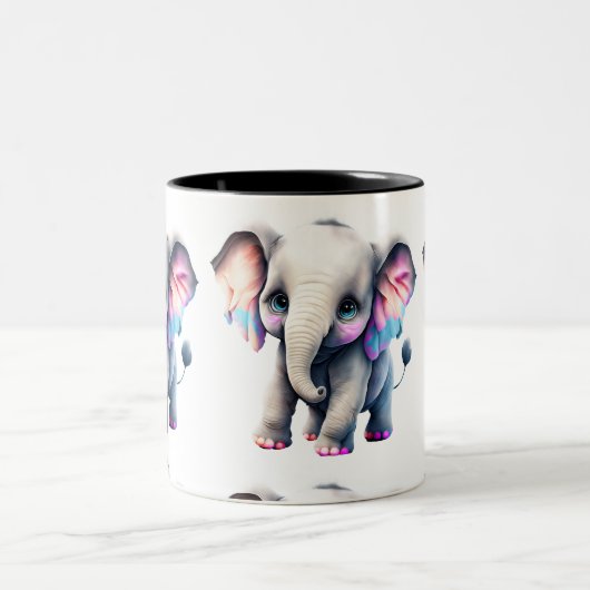 Tasse 2 Couleurs Eléphant bébé (Centre)