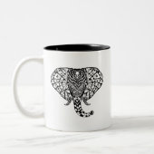 Tasse 2 Couleurs Éléphant ethnique de motif (Gauche)