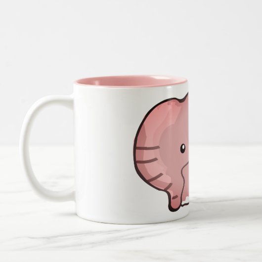 Tasse 2 Couleurs Eléphant rose (Gauche)