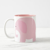 Tasse 2 Couleurs Éléphant rose (Gauche)