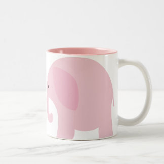Tasse 2 Couleurs Éléphant rose