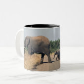 Tasse 2 Couleurs Éléphants (Devant gauche)