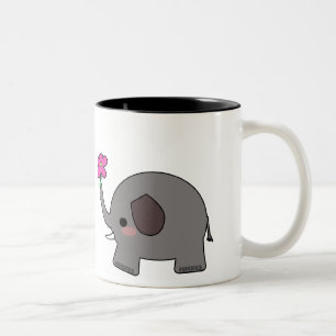 Tasse 2 Couleurs Éléphants dans l'amour