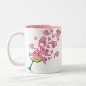 Tasse 2 Couleurs Éléphants roses (Gauche)