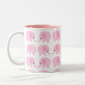 Tasse 2 Couleurs Éléphants roses (Gauche)
