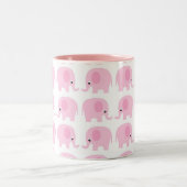 Tasse 2 Couleurs Éléphants roses (Centre)