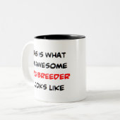 Tasse 2 Couleurs éleveur de chiens, génial (Devant gauche)