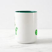 Tasse 2 Couleurs Elf musical de Noël moderne (Centre)