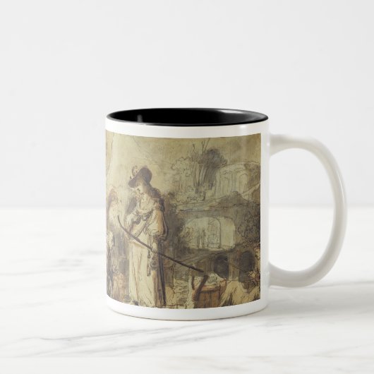Tasse 2 Couleurs Eliezer et Rebecca au puits (Droit)