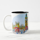 Tasse 2 Couleurs Elizabeth Tower, alias Big Ben (Gauche)