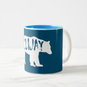 Tasse 2 Couleurs Ellijay Georgia Bear (Devant droit)