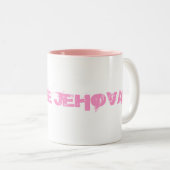 TASSE 2 COULEURS ÉLOGE JEHOVA ! (Devant droit)