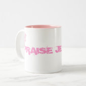 TASSE 2 COULEURS ÉLOGE JEHOVA ! (Devant gauche)