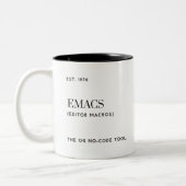 Tasse 2 Couleurs Emacs - L'outil OG sans code (Gauche)