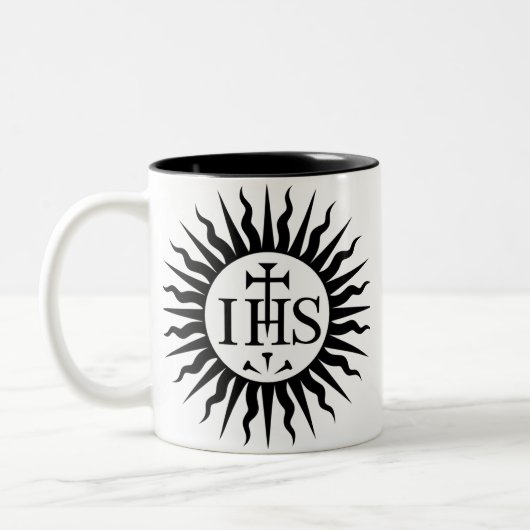 Tasse 2 Couleurs Emblème de la Société de Jésus (Gauche)