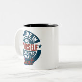 Tasse 2 Couleurs Emblème incassable (Devant gauche)