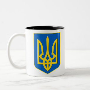 Tasse 2 Couleurs emblème ukrainien