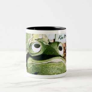Tasse 2 Couleurs Embrasse-Moi Grenouille