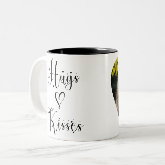 Tasse 2 Couleurs Embrous et baisers (Devant gauche)