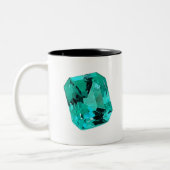 Tasse 2 Couleurs Emerald Gemstone imprimé sur (Gauche)