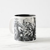 Tasse 2 Couleurs Émeutiers de Luddite (Devant gauche)