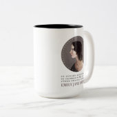 Tasse 2 Couleurs Emily Bronte Portrait et Citation - Pas d'Âme Cowa (Devant droit)