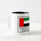 Tasse 2 Couleurs Émirats arabes unis (Devant gauche)