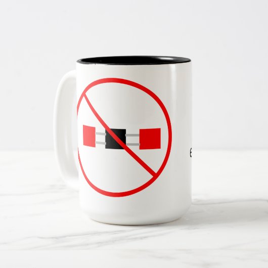 Tasse 2 Couleurs émissions de co2  (Devant gauche)