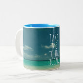 Tasse 2 Couleurs Emmenez-moi dans l'océan (Devant gauche)