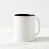 Tasse 2 Couleurs Emoji de langue coincée (Devant droit)