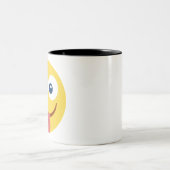 Tasse 2 Couleurs Emoji de langue coincée (Centre)