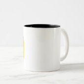 Tasse 2 Couleurs Emoji de langue coincée (Devant droit)