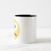 Tasse 2 Couleurs Emoji pas amusant (Centre)