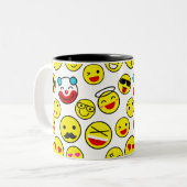 Tasse 2 Couleurs émoticônes clowns (Devant gauche)