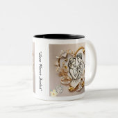 Tasse 2 Couleurs "Émotions cardiaques douloureuses" (Devant droit)