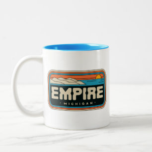 Tasse 2 Couleurs Empire les années 70 Retro Michigan Vintage