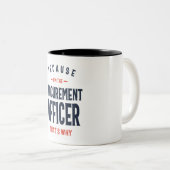 Tasse 2 Couleurs Emploi d'agent des achats (Devant droit)