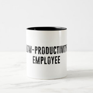 Tasse 2 Couleurs Employé du gouvernement à faible productivité