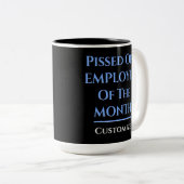 Tasse 2 Couleurs Employé Du Mois Humour (Devant droit)