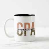 Tasse 2 Couleurs EMPREINTE DE LÉOPARD comptable agréé CPA (Gauche)