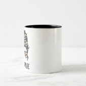 Tasse 2 Couleurs empreinte de léopard Maman Vie (Centre)